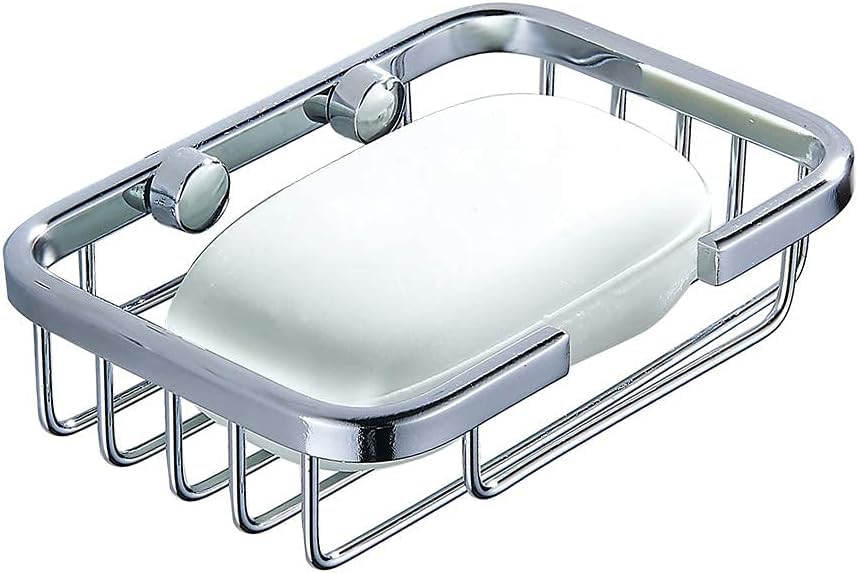 Modern chroom zeepbakje voor muurbevestiging