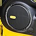 NVCNX Real Premium Carbon Fiber Compatible with Chevy/Chevrolet Camaro 2010-2015 2011 2012 2013 2014 Door Panel Audio Speaker Ring Cover Car Interior Trim Accessories Sticker Decal 2PCs Black