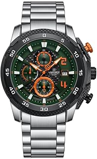 Naviforce 8047S – Elegant Men's Watch with S/Green/S and Stainless Steel Strap
