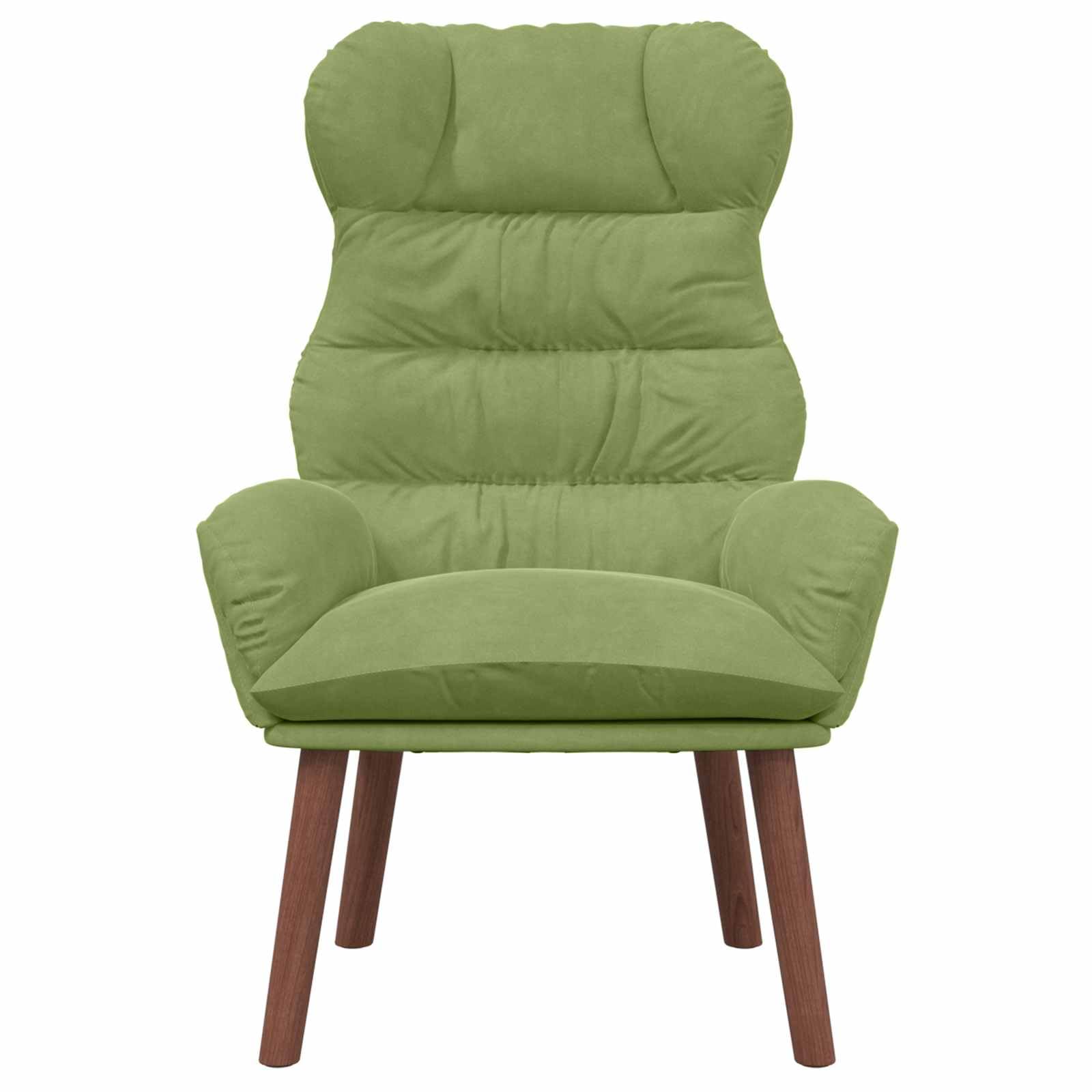 Aksamitny relaksacyjny nowoczesny do salonu 69 x 74 x 93 cm Zielony