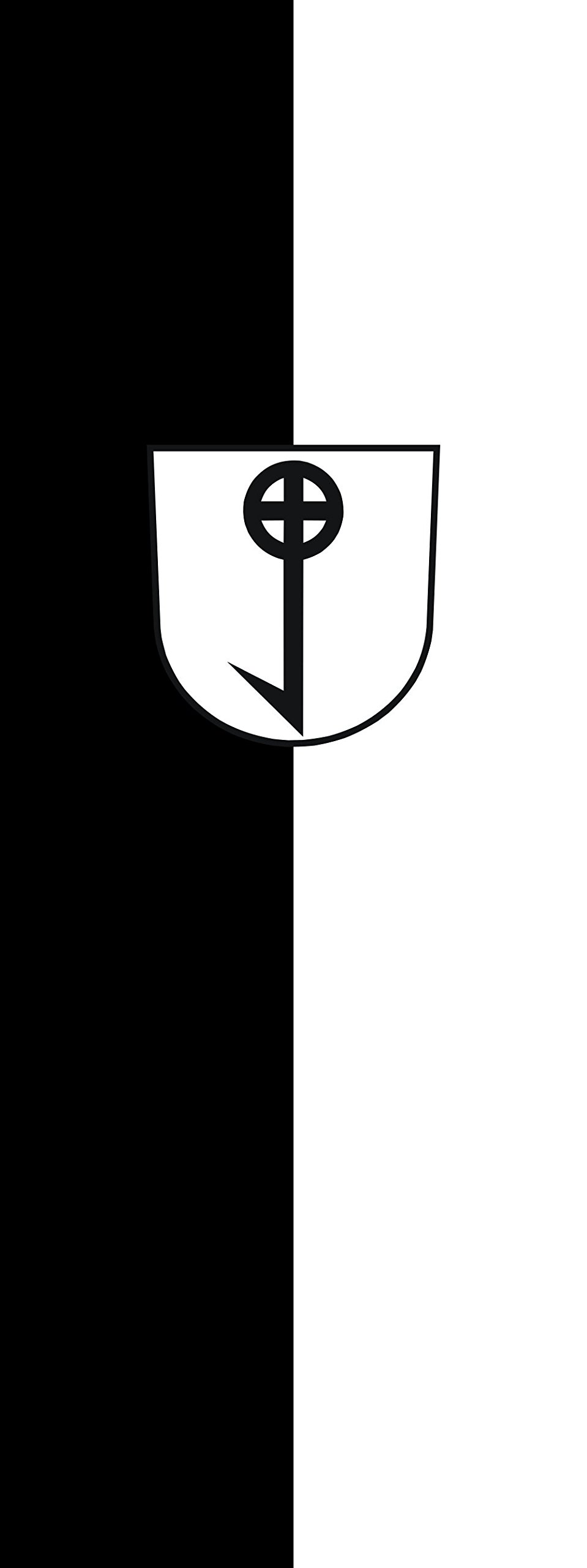 Drapeau Frickenhausen portrait 6m² pour mât publicitaire | 400x150cm