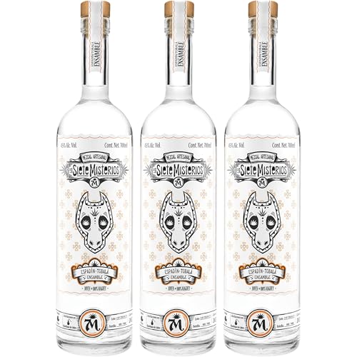 Los Siete Misterios Espadin Tobala Ensamble Mezcal Mexiko inkl. FeinWert E-Book (3 x 0.7 l)