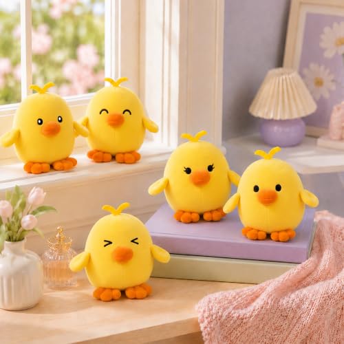 Image of Emotional Support Ducks, Cute Duck Stuffed Animals, Funny Gifts | Cute Stuff, 5 Comfort Buddy Ducks with Cozy Carrying Nest, Stress Relief Gifts, Squishy Duck Pals for Friends and Loved Ones