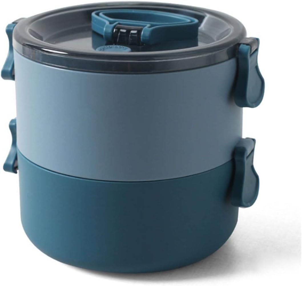 SHAPLE Lunch Box Thermo Microwave OvenHeated Doublelayer Lunch Box