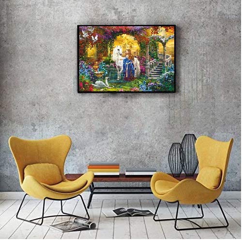 Arte Vita Fairytale Princess Puzzle Garden Large Paper Puzzle 1000 Pieces Jigsaw Puzzle Kids Adult