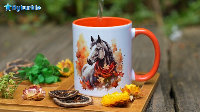 Taza de Cerámica 11oz con Diseño de Caballo para Otoño miniatura 7