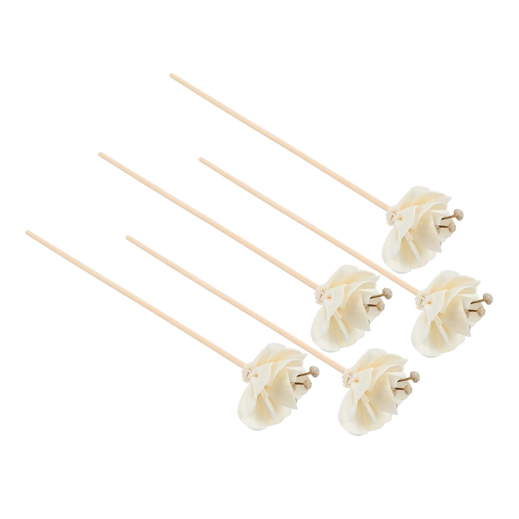 Cabilock 25 Piezas Difusor De Perfume De Flor De Peonía Seca Difusor De Aroma Flores Palos De Fragancia Dormitorio Difusor De Aroma Accesorios Aroma Ratán Palos Difusores con Flores Flor