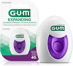 Fio Dental GUM Expanding, Fio expansível, para limpeza interdental, 40 metros, Gum