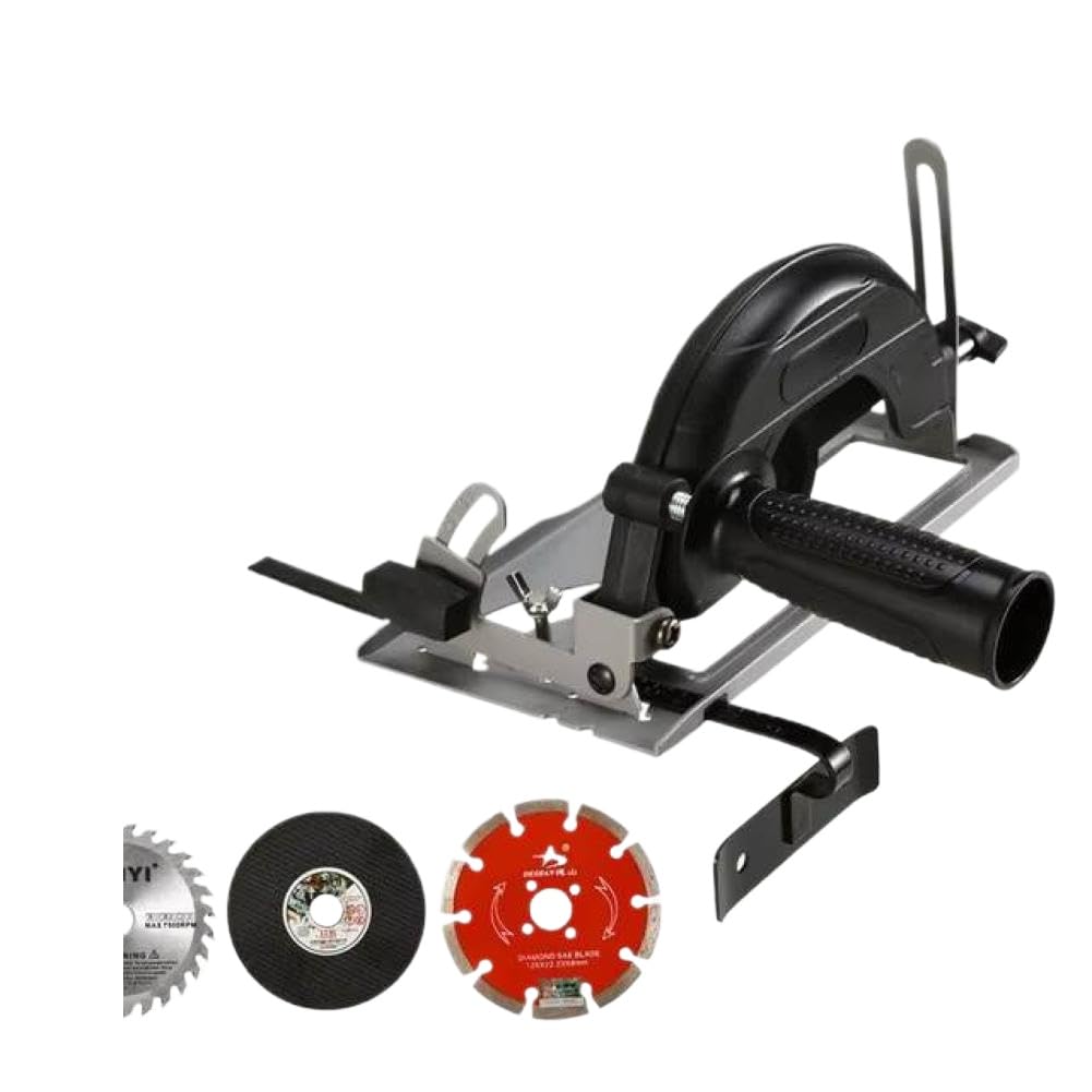AFteweACN Hand Angle Grinder Converter To Cutter Cutting Machine Refit Electric Chain Saw Circular Saw Bracket Base Woodworking Table Tool(Chocolate)