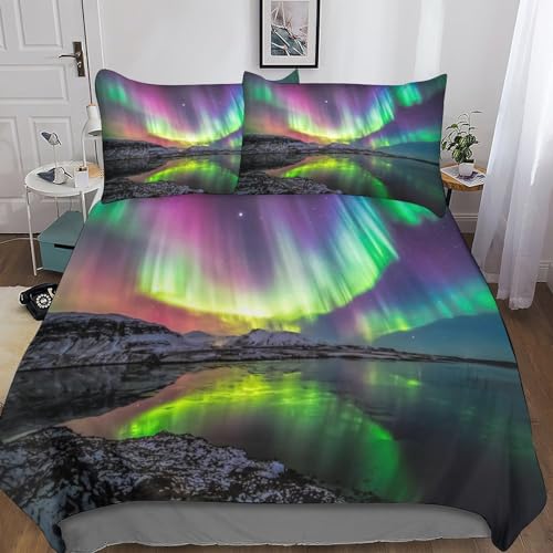 Funda nórdica infantil Aurora 3D de microfibra con fundas de almohada 200x200 cm 3