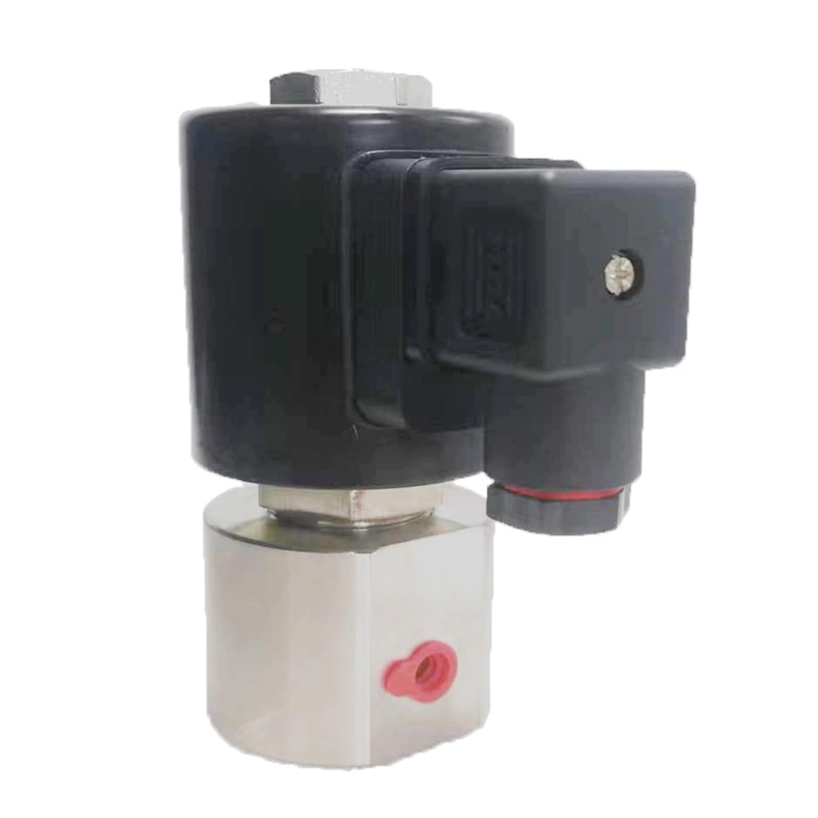 Magnetventil, 300 bar 30 MPa 2-We-Stickstoff-Hochdruck-Magnetventil 1/4 24 V Öffnung 1 mm SS304 DN1 normalerweise schlossen(1/4",NPT_AC)