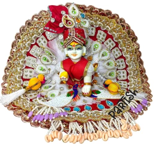Image of Partish Laddu Gopal Janamashtmi Dress l Ladoo Gopal Diwali Poshak l Kanha Ji | Thakur ji Dress (Size 3, E)