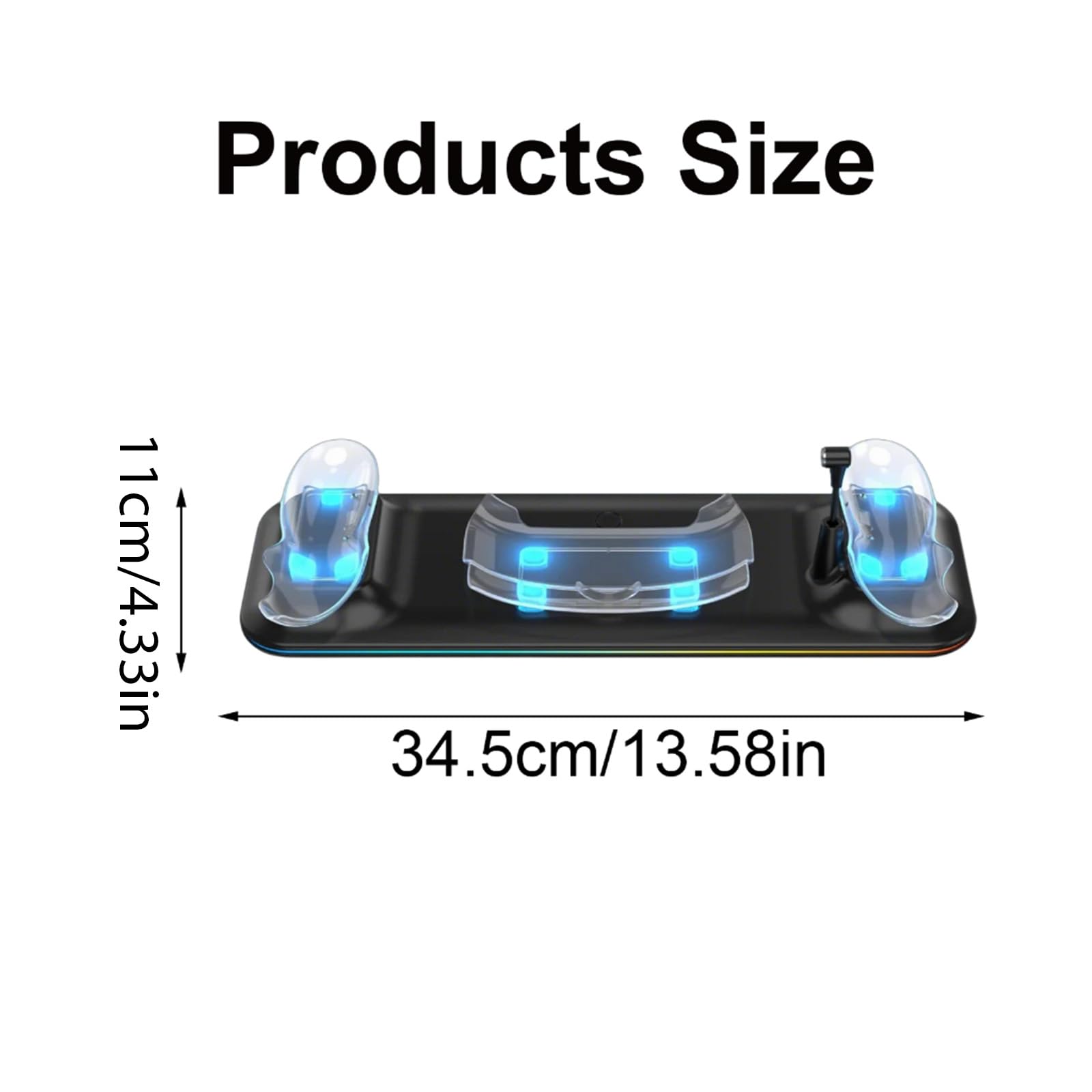 Base Ricarica per 3 Cuffie Ricarica A LED Basare per Rack Archiviazione Virtual Glasses Controller Adattatore Hand Affitto Stand