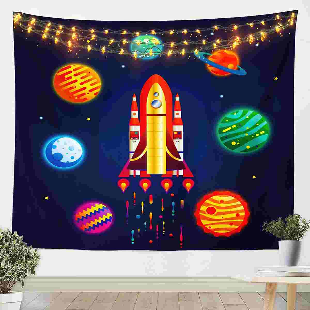 Tapisserie astronaute grand format pour créer une chambre cosmique
