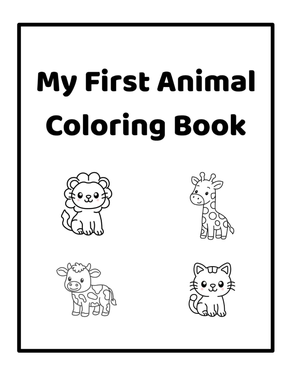 My First Animal Coloring Book