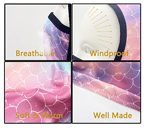 Image of Kids Balaclava Ski Mask Windproof Fleece Neck Warmer Gaiter Winter Face Warmer for Cold Weather Boys Girls