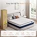 Vesgantti Tight Top Series - 9.5 Inch Innerspring Hybrid Queen Mattress/Bed in a Box, Medium Firm Plush Feel - Multi-Layer Memory Foam and Pocket Spring - CertiPUR-US Certified/10 Year Warranty