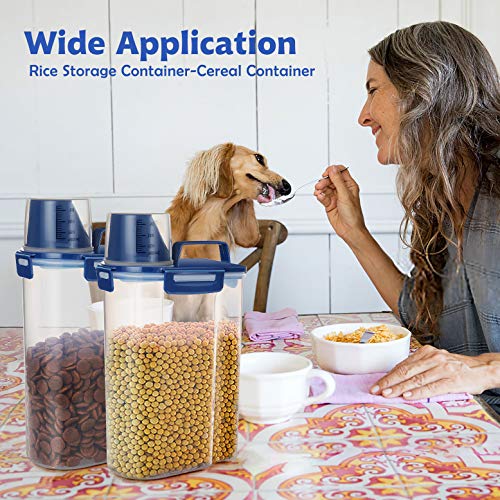 Kytely Upgraded Small Dog Food Storage Container, Airtight Cat Food Storage Container with Measuring Cup, Pet Food… - Image 6
