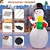 CAIPEV 360° Rotating LED Lights 5ft Inflatable Snowman: Upgrade Christmas Blow Up Yard Decoration for Indoor Outdoor Garden Xmas Holiday Decor #2