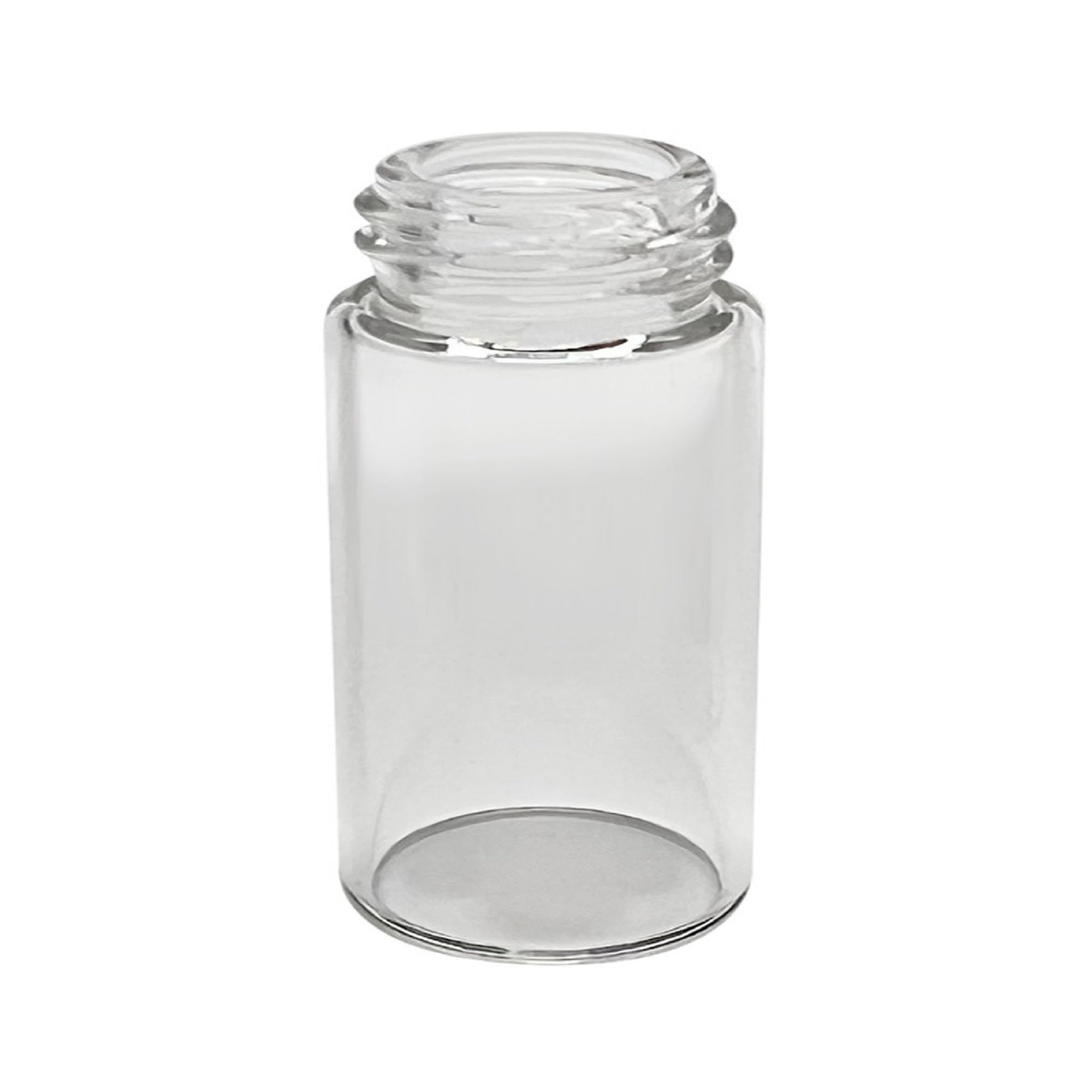 J.G. Finneran 34013-1545 Clear Borosilicate Vial, 13-425mm Thread, 1 Dram 4.0mL Capacity, 15mm Diameter, 45mm Length, Pack of 100