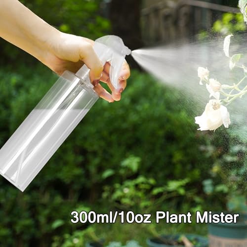 3 Pack Plastic Water Spray Bottle for Hair, 10 oz/300ml Plastic Empty Mister Spray Bottles for Cleaning, Cooking, Plant, Pet4