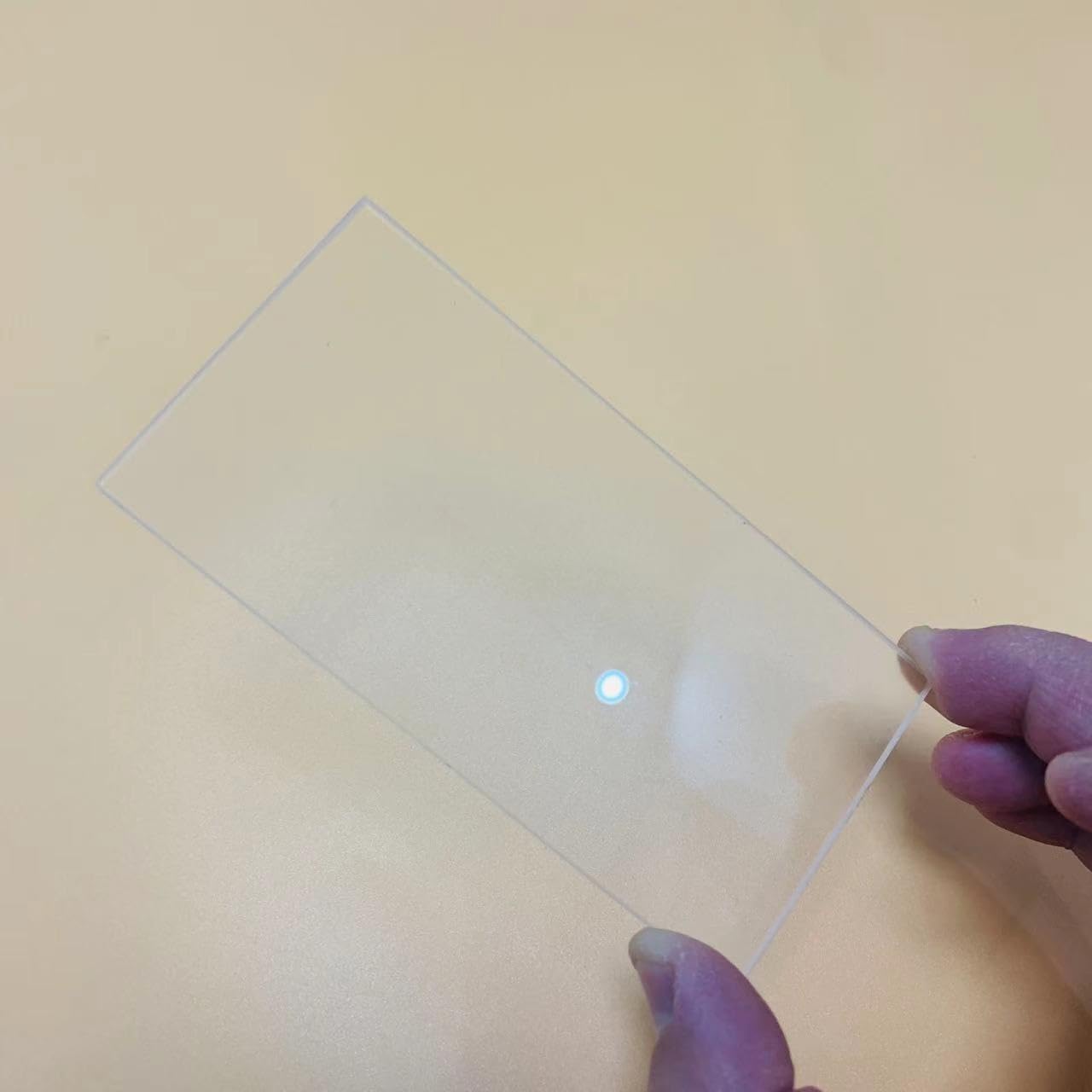 2 Stück Gesamtgröße: 150 x 75 x 2 mm, klare, transparente Quarzglasplatte