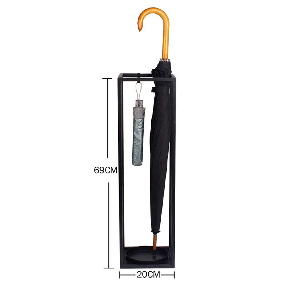 Baril de parapluie design noir pour un hall d'accueil chic