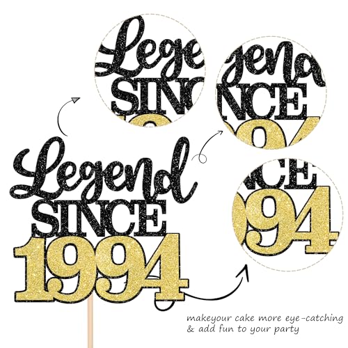 1 pezzo con scritta Legend Since 1993 topper per...