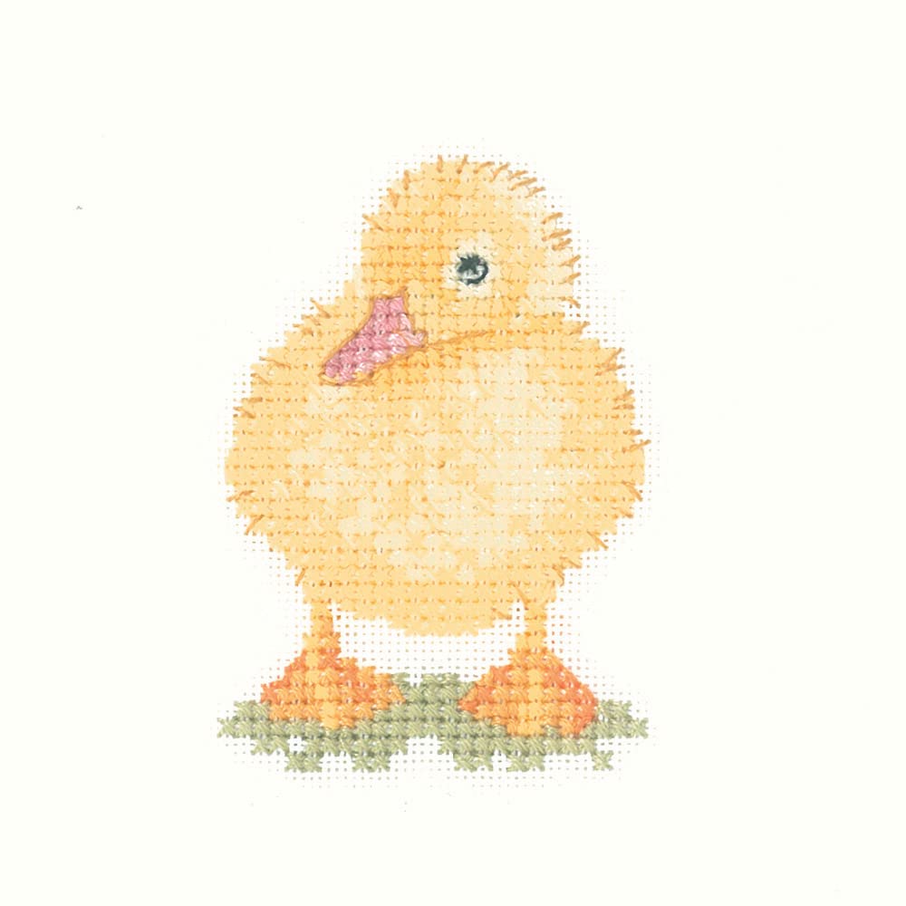 Heritage Crafts Cross Stitch Kit - Little Friends, Duckling