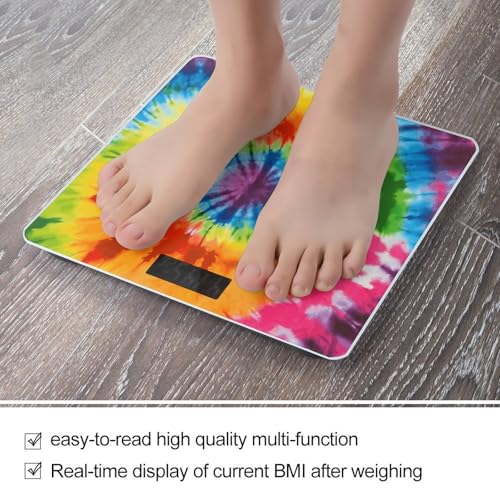 Báscula Digital para Baño con Diseño Tie Dye y Capacidad 400lb miniatura 5