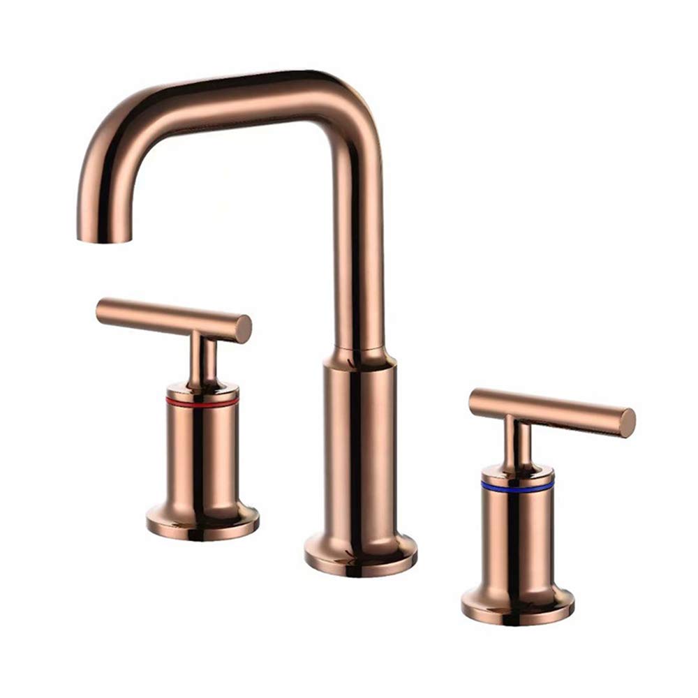Mitigeur de salle de bain trois trous pour lavabo moderne et chic