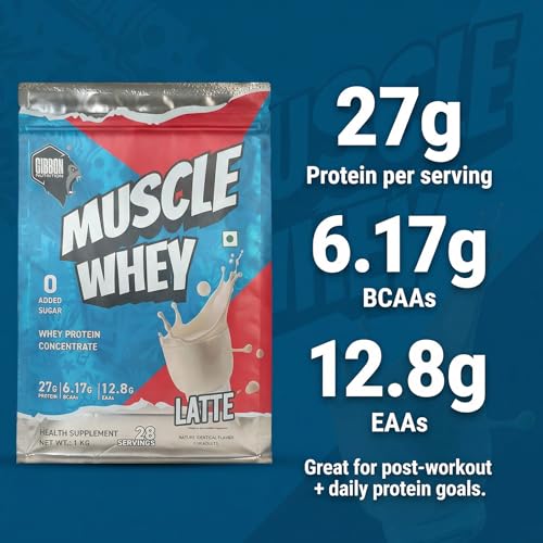 Image of Gibbon Muscle Whey | Pro Series Formula | Nutraceutical with no Amino Spiking | 60 Servings (1 Kg, Swiss Chocolate)