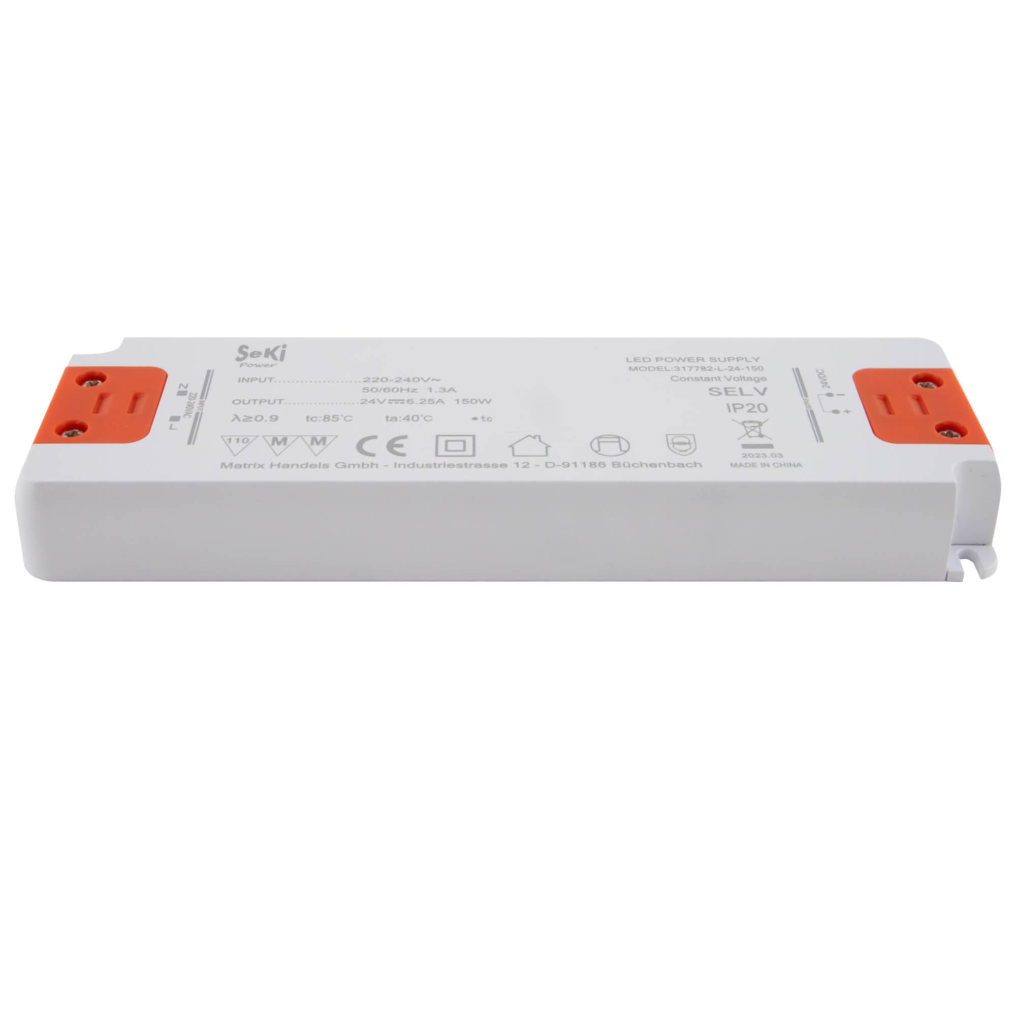 SeKi LED-Netzteil L-150-24 - 24V - 6,25A - 150W; LED Treiber - Transformator - Netzteil - Driver - Trafo