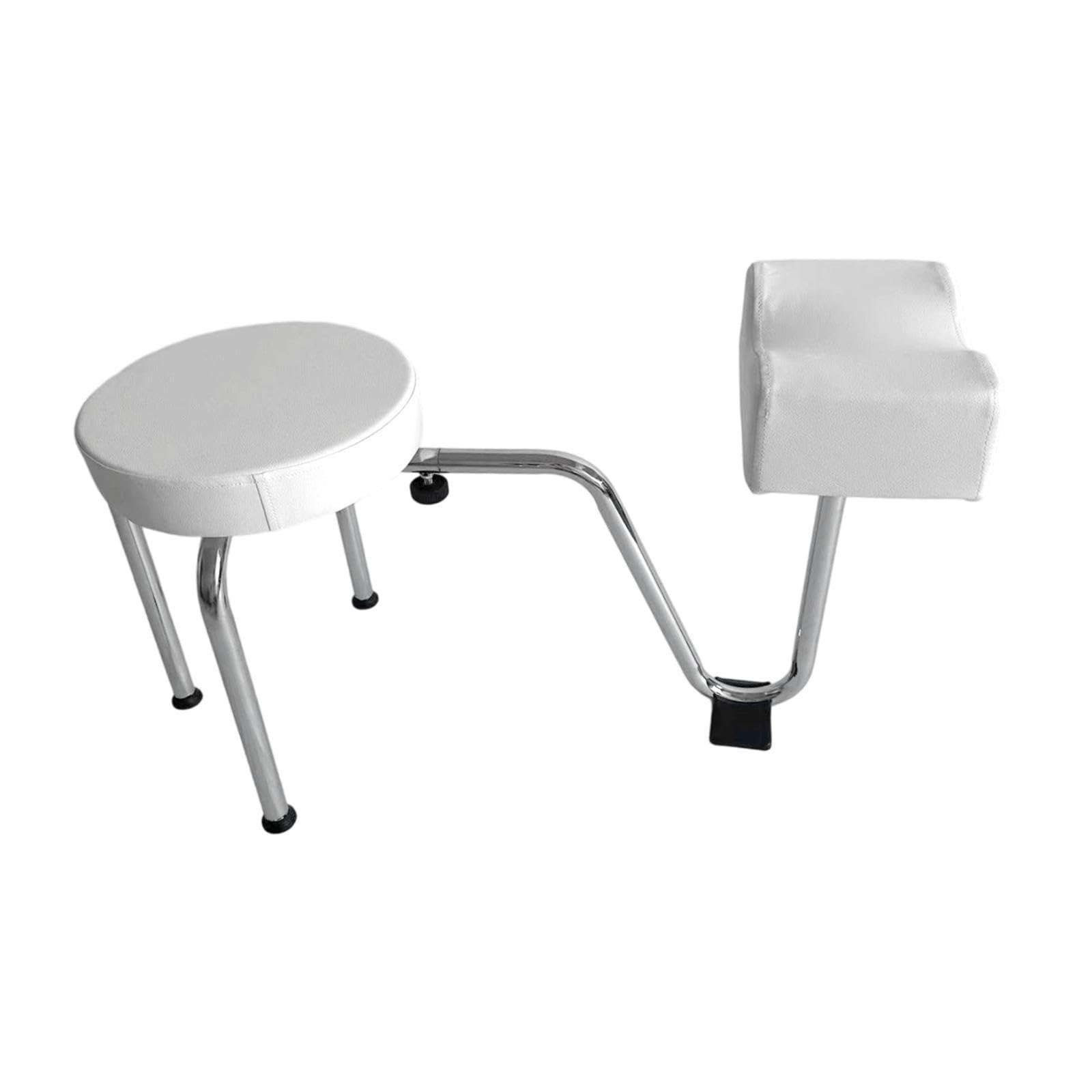 Reposapiés Ajustable para Manicura y Pedicura Silla de Estación con Soporte de Pie Metálico para Estudio-