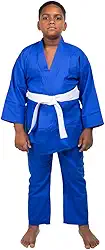 Kimono Infantil Kids Judo Jiu-Jitsu, Haganah, Azul, M000