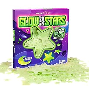 Glow In The Dark Stars with Planets & Constellation Map Includes Sticky Putty for Star Stickers I Outer Space Bright…