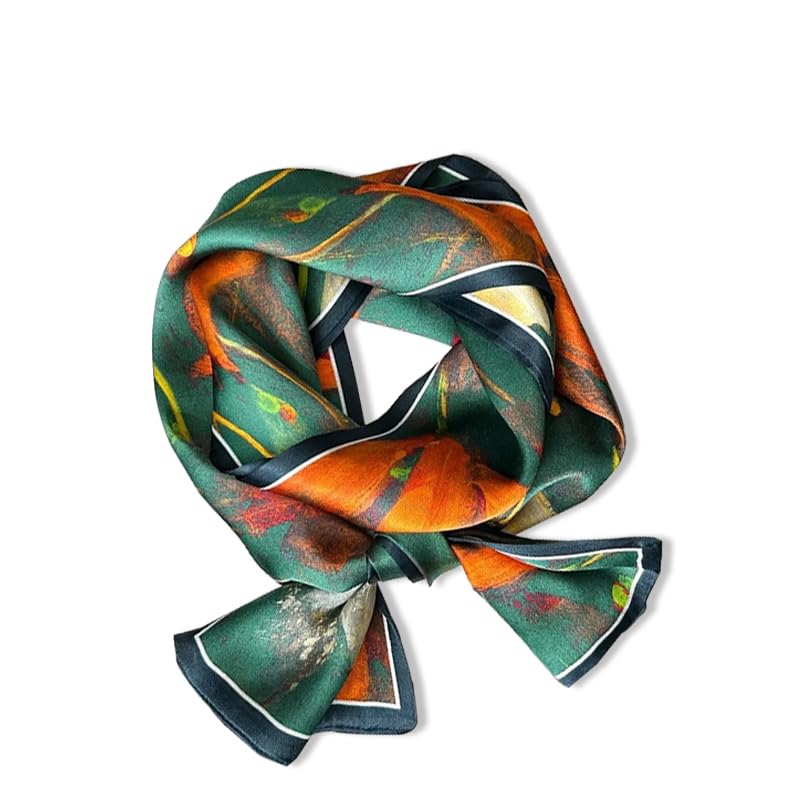 100% Mulberry Silk Scarf for Women - 59”*6.3” Long Headscarf Neck Scarf Hair Wraps - Shawls with Gift Packed