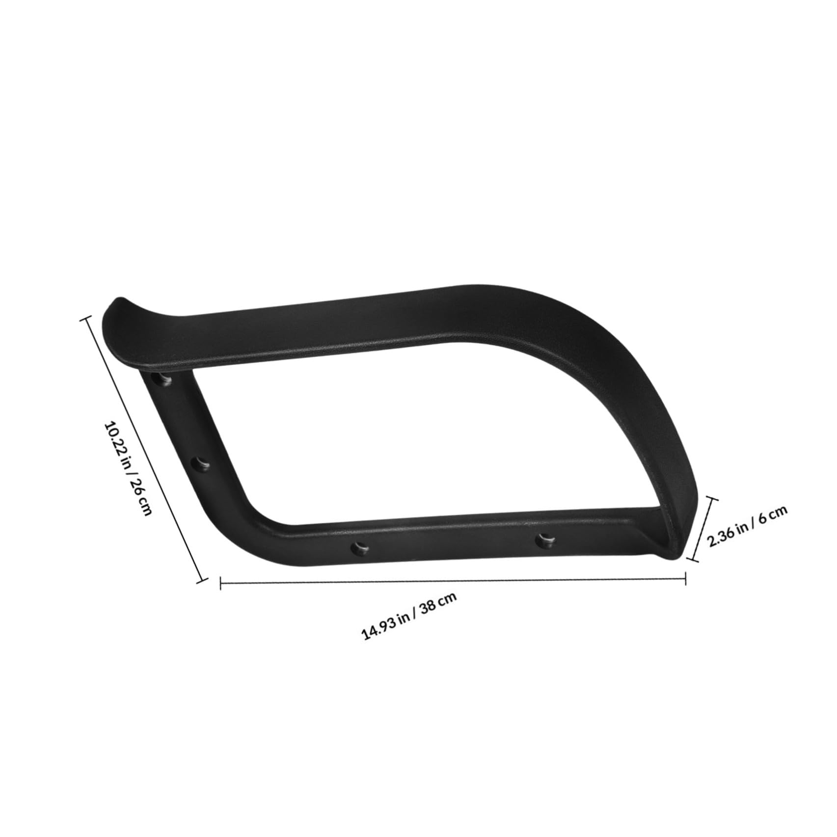 MAGICLULU Reposabrazos Sólidos y Resistentes Negro Ergonómicos de Plástico 2 Piezas para Silla Giratoria y Oficina Adecuado para Personas Mayores y Embarazadas