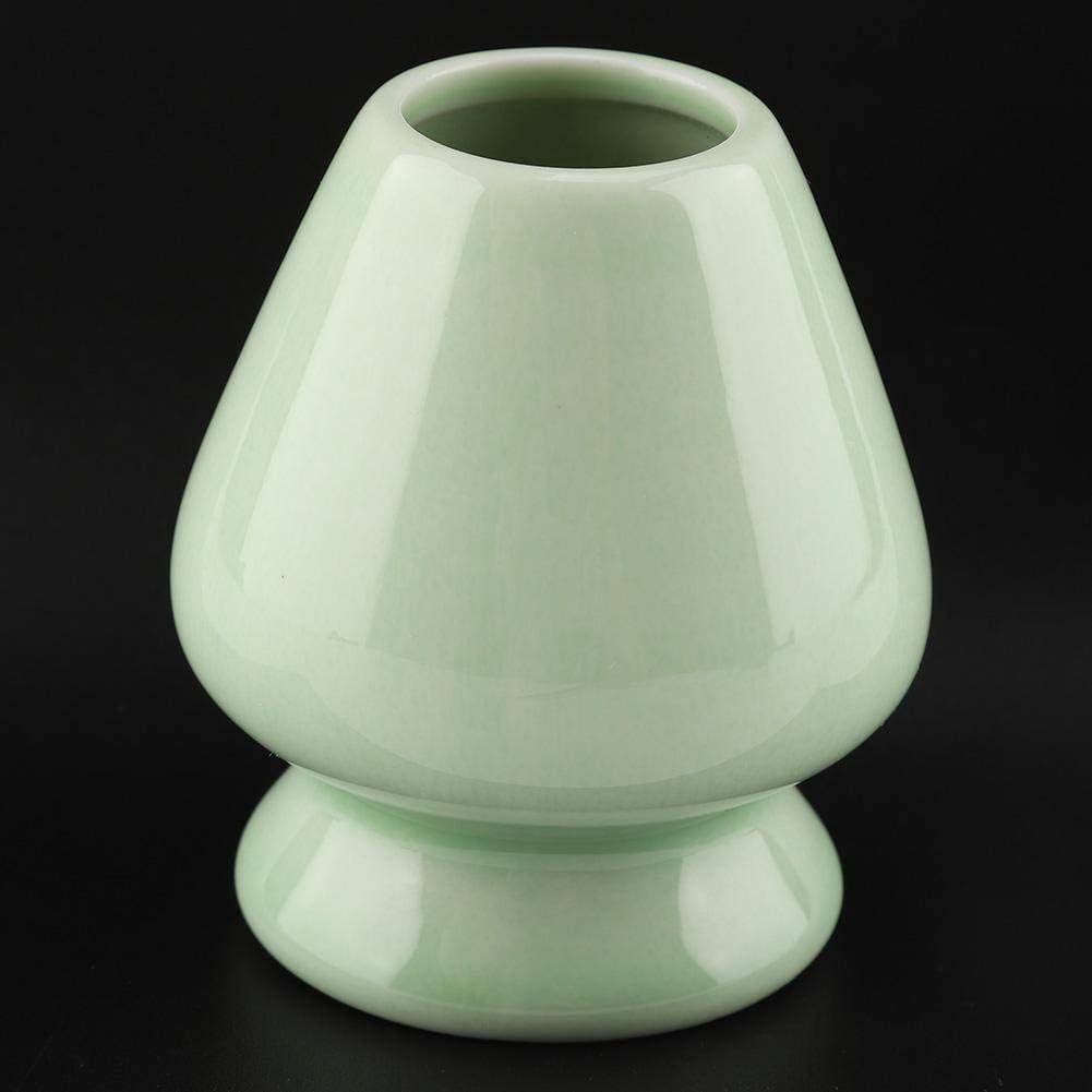 Maxmartt Chasen Stand,1Pc Matcha Whisk Stand Ceramic Holder for Bamboo Matcha Chasen for Tea Set Accessories(Green)