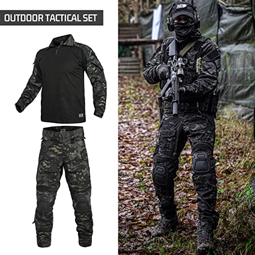 G3 Combat Suit Military Apparel Set Tactical Camouflage Clothing Hunting Uniform Paintball Gear with Knee Pads for Men - Image 5