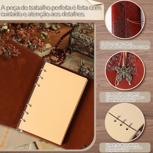 Caderno, Diario de Viagem, Caderno Couro, Caderno Sem Pauta, Caderno de Couro, DiáRio de Viagem, Cad
