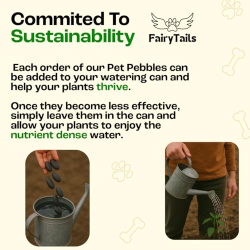 Fairy Tails Pet Pebbles – Natürlicher Hunde-Urin-Neutralisierer für Wassernäpfe, Grasreparatur, Urinverbrennungsflicken-Reparatur/Fleckenverhinderer für Haustiere