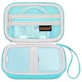 Canboc Hard Case for Canon Ivy 2 1 CLIQ+2 CLIQ 2 Photo Printer Mobile Wireless Bluetooth Instant Camera Printer, Mesh Bag fit Photo Paper Cable, Mint Green+Mint Green