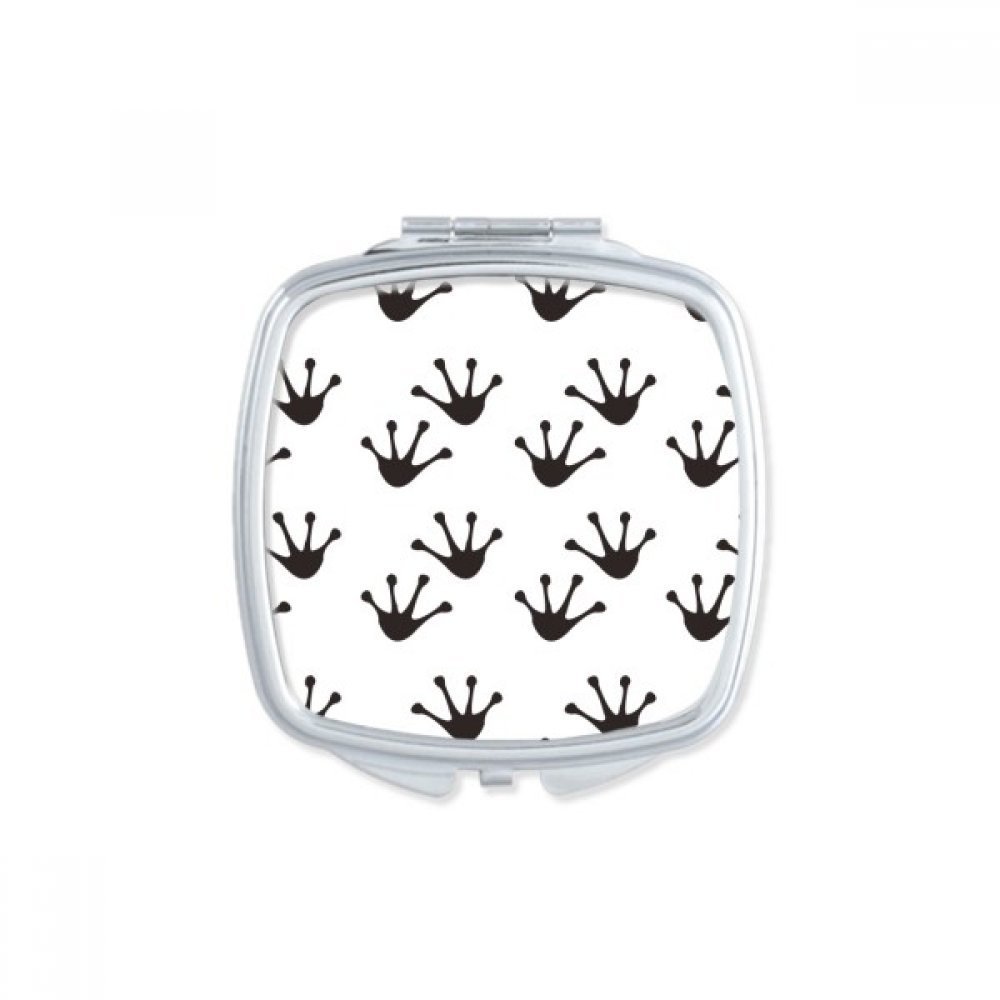 Miroir compact maquillage avec motif grenouille pour votre sac à main