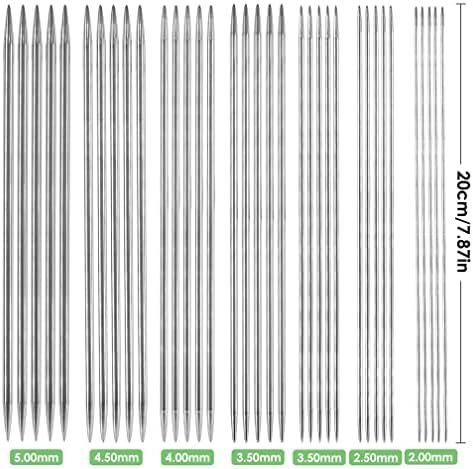 Viaky 59 Pack Double Pointed Knitting Needles Kit, Double Ended Short Straight Needles 2.0mm-5.0mm for Knitting Socks Scarfs & Handcrafts, Knitting Pins Set for Beginner Crochet Lover