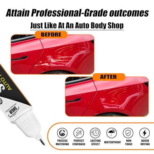 Image of Car Touch up Paint(Ultra Red(PR01)) Compatible with Tesla Model Y /3 /X /S, Car Paint Pen Scratch Repair Two-In-One Touch Up Paint, Premium Car Scratch Remover for Deep Scratches