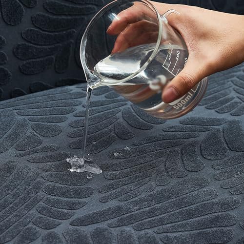 Housse de canapé d'angle en forme de L extensible en velours premium - 6