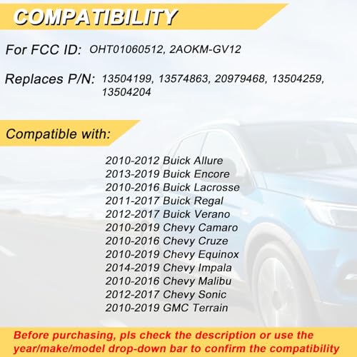 Buick Chevy GMC Key Fob