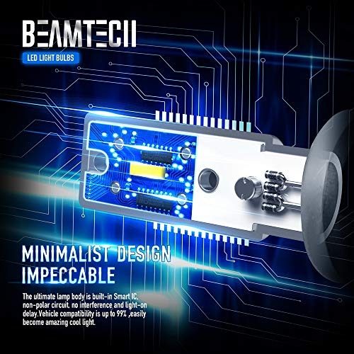 Beamtech H11 Led Fog Light Bulb, Csp Chips 6500K 800 Lumens Xenon White Extremely Super Bright #TOP4