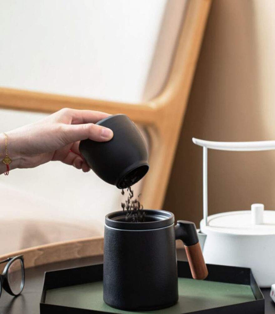 Maya Star Tea Cup with Lid and Ceramic Water Filter, Ceramic Filtered Tea Separation Cup, Office Cup Drinking Tea Cup #10